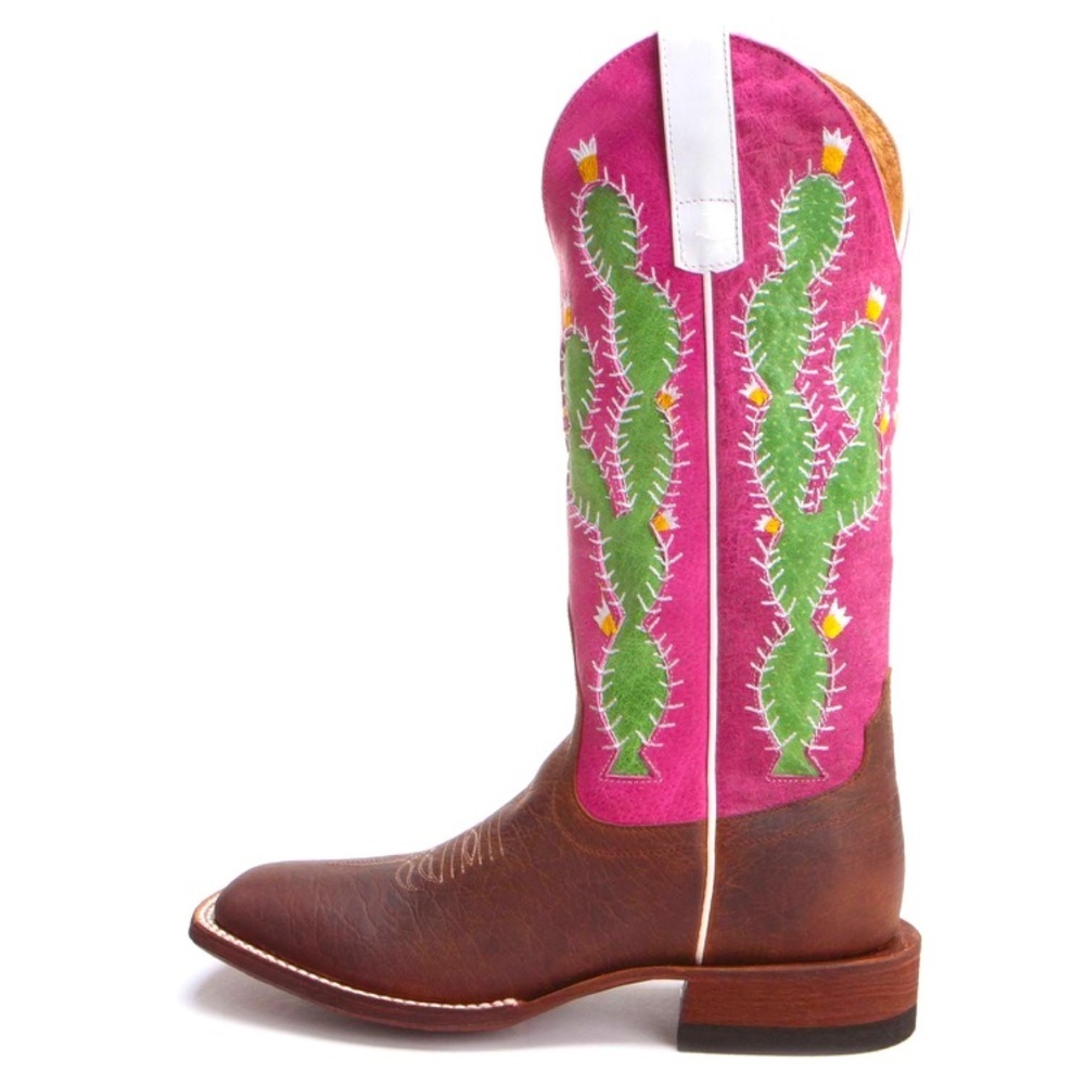 Marcie Bean Women’s Prickly Pear Pink Cactus Sensation Cowboy Boot SZ 8! - Picture 2 of 14